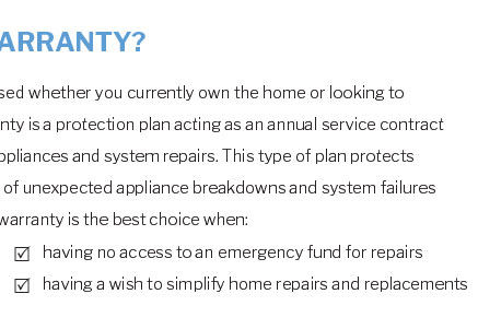 compare home warranty plans